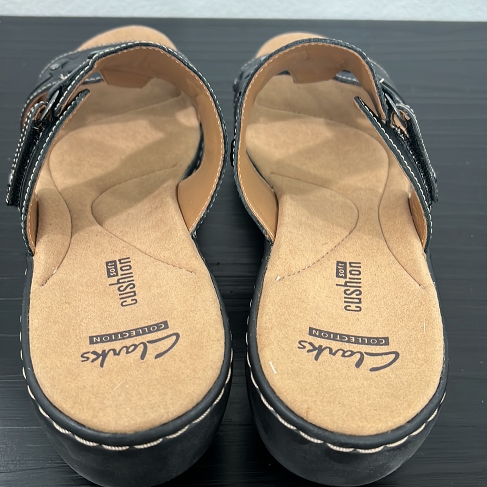 Clarks Women’s Sandals Delana Macrae Black Size 8 - Picture 10 of 15